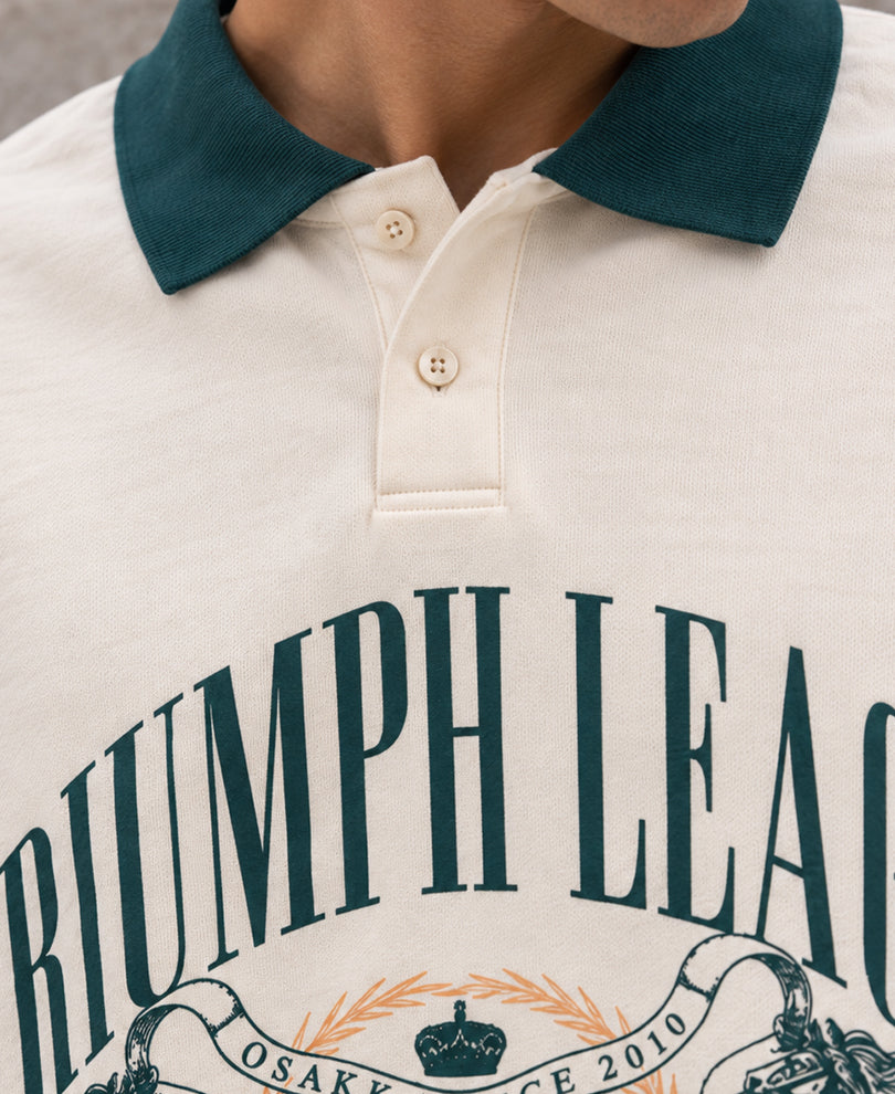 Cream Contrast Print T-Shirt