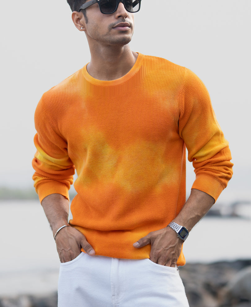 Orange Tie Dye T-Shirt.