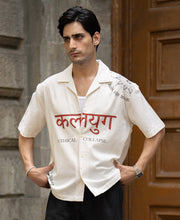 Kalyug Print Linen Shirt