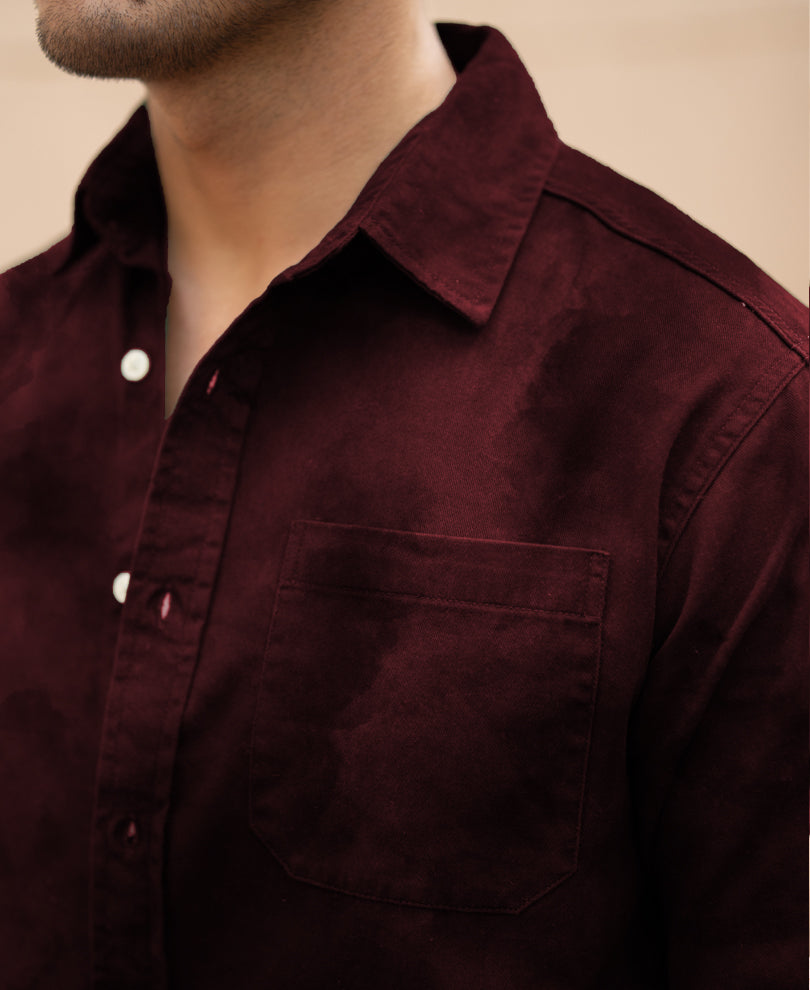 Wine Sprayed Shirt.