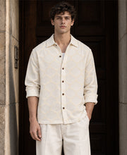 Off White Jacquard Shirt