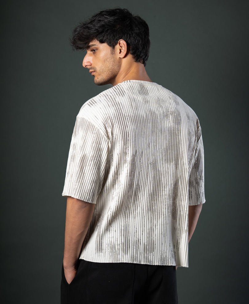 Off-White Printed Structure Stripe T-Shirt.