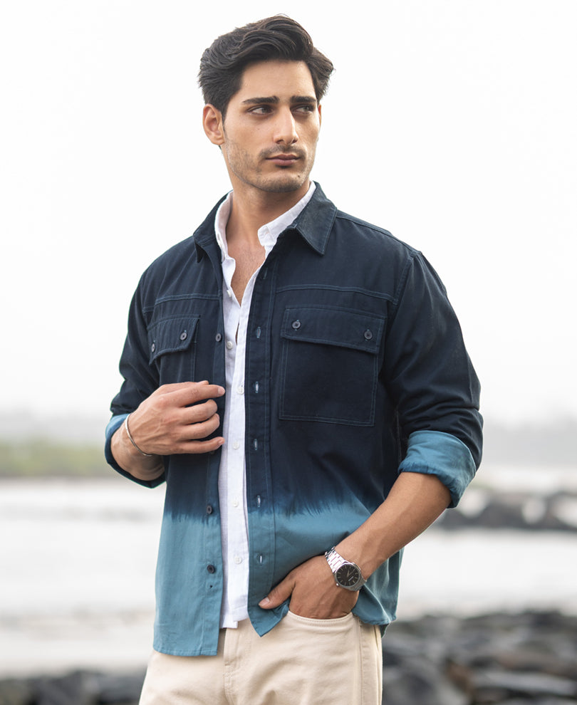 Dark Sky Structured Cargo Overshirt.