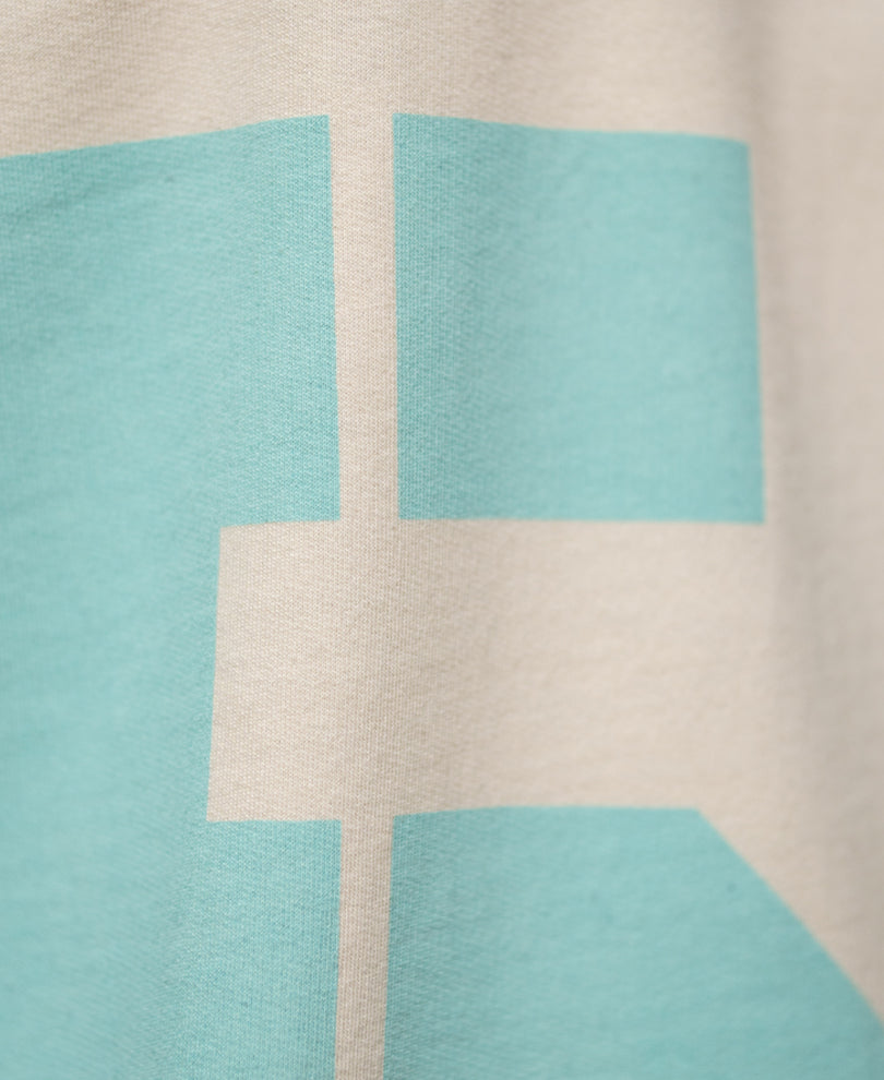 Cream & Black Panelled Graphic T-Shirt 100% Cotton