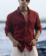 Brick Structure Cargo Overshirt.
