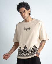 Cream Embroidered T-Shirt
