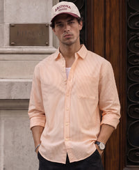 Orange Oxford Stripe Shirt