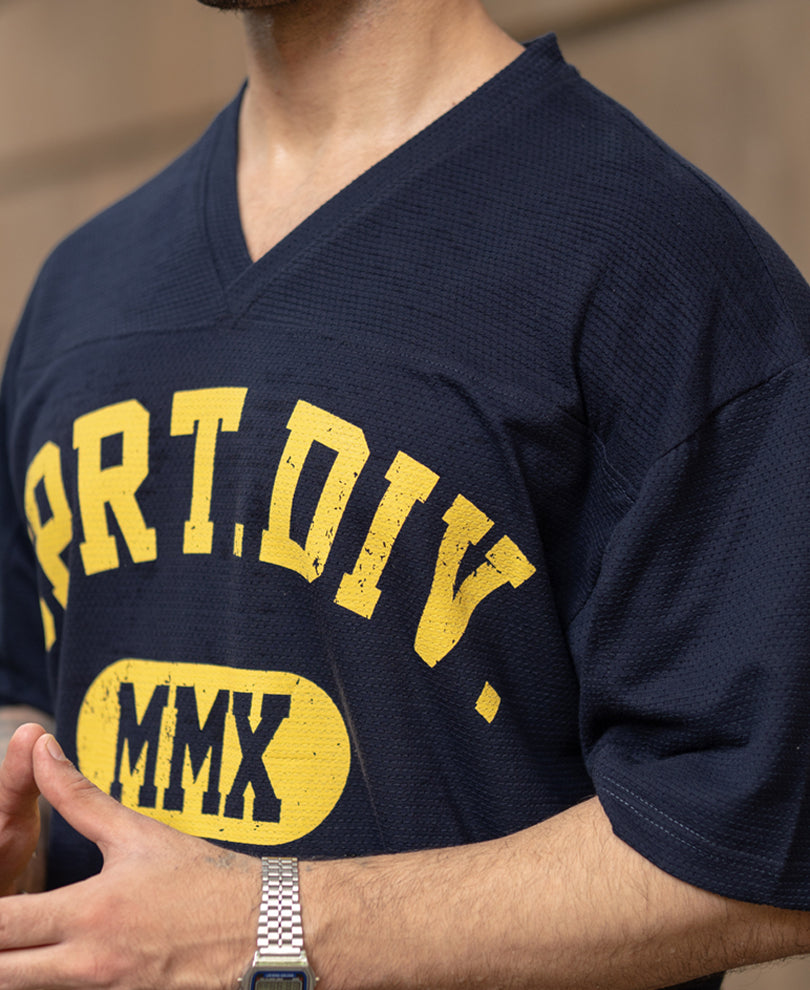 Navy Structured Graphic T-Shirt
