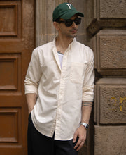Cream Oxford Botton Down Shirt