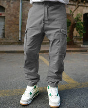 Grey Regular Fit Cargo Pant.