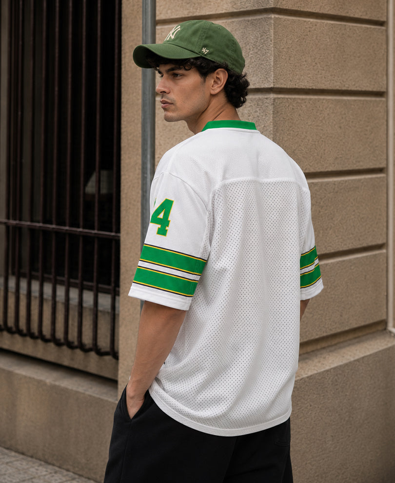White Printed Jersey T-Shirt