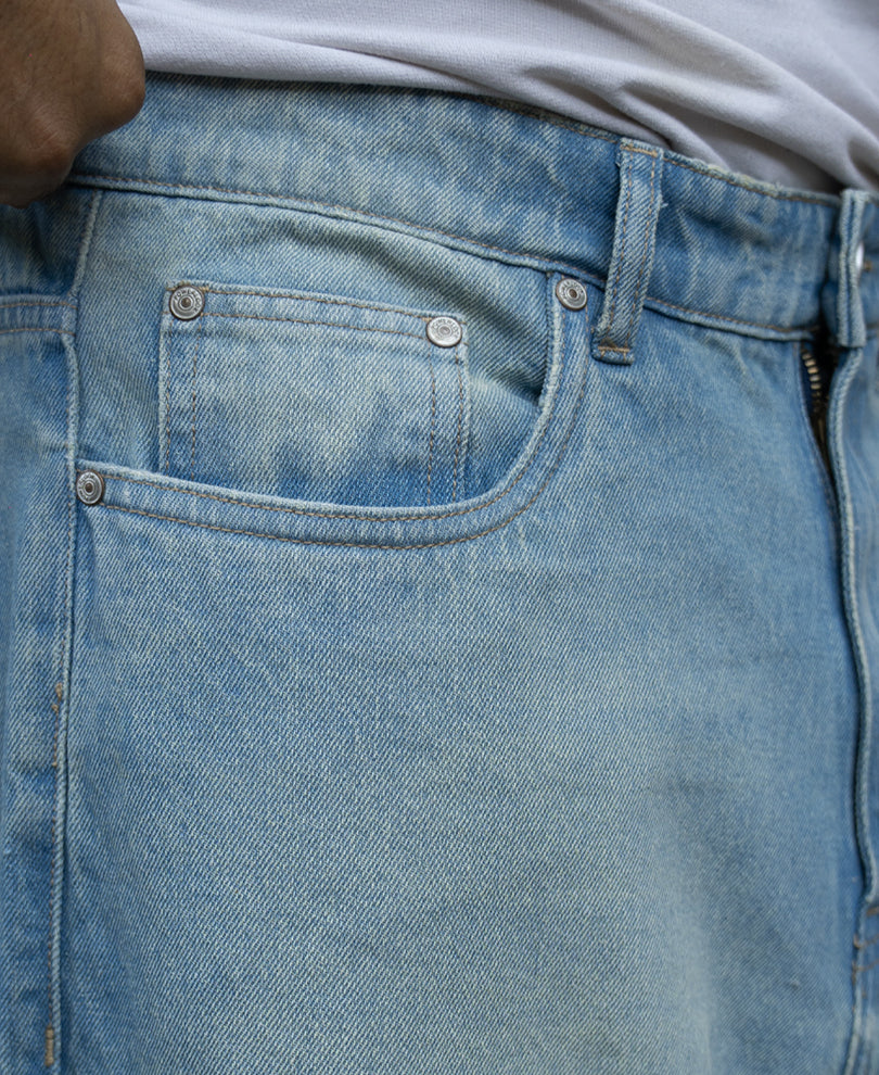 Tinted Blue Extra Baggy Jeans