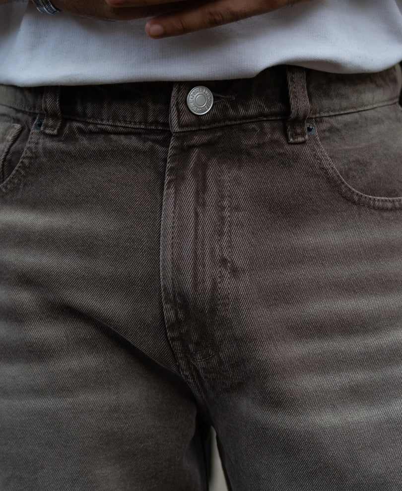 Light Brown Washed Jeans
