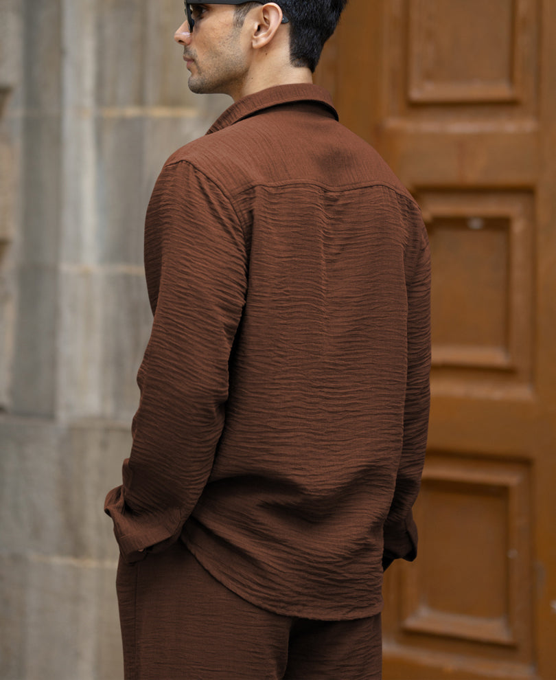Rust Strcutured Co-Ord Set.