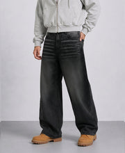 Black Washed Baggy Denim Jeans