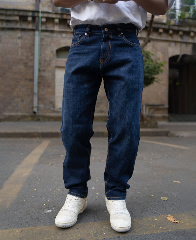 Indigo Regular Fit Denim Jeans.