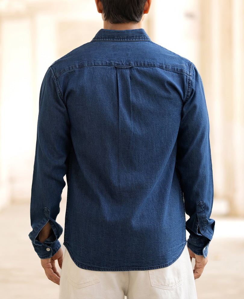 Blue Denim Shirt.
