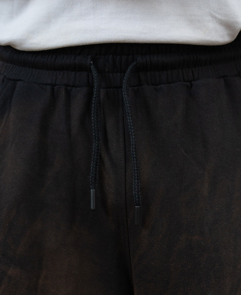 Brown Sprayed Baggy Trackpants