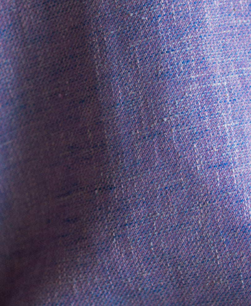 Lavender Linen Blend Structured Shirt