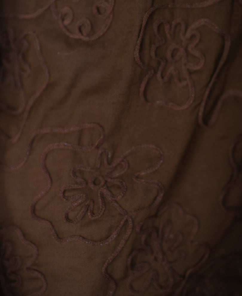 Light Brown Embroidered Shirt