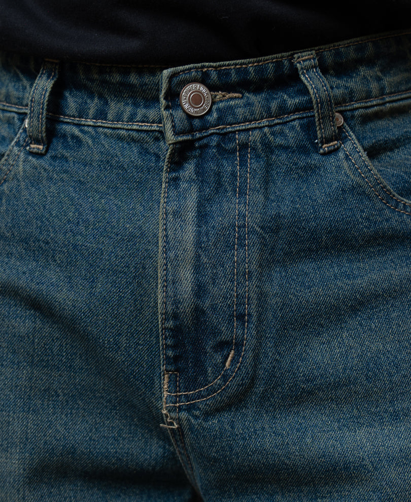 Mib Blue Barrel Fit Jeans