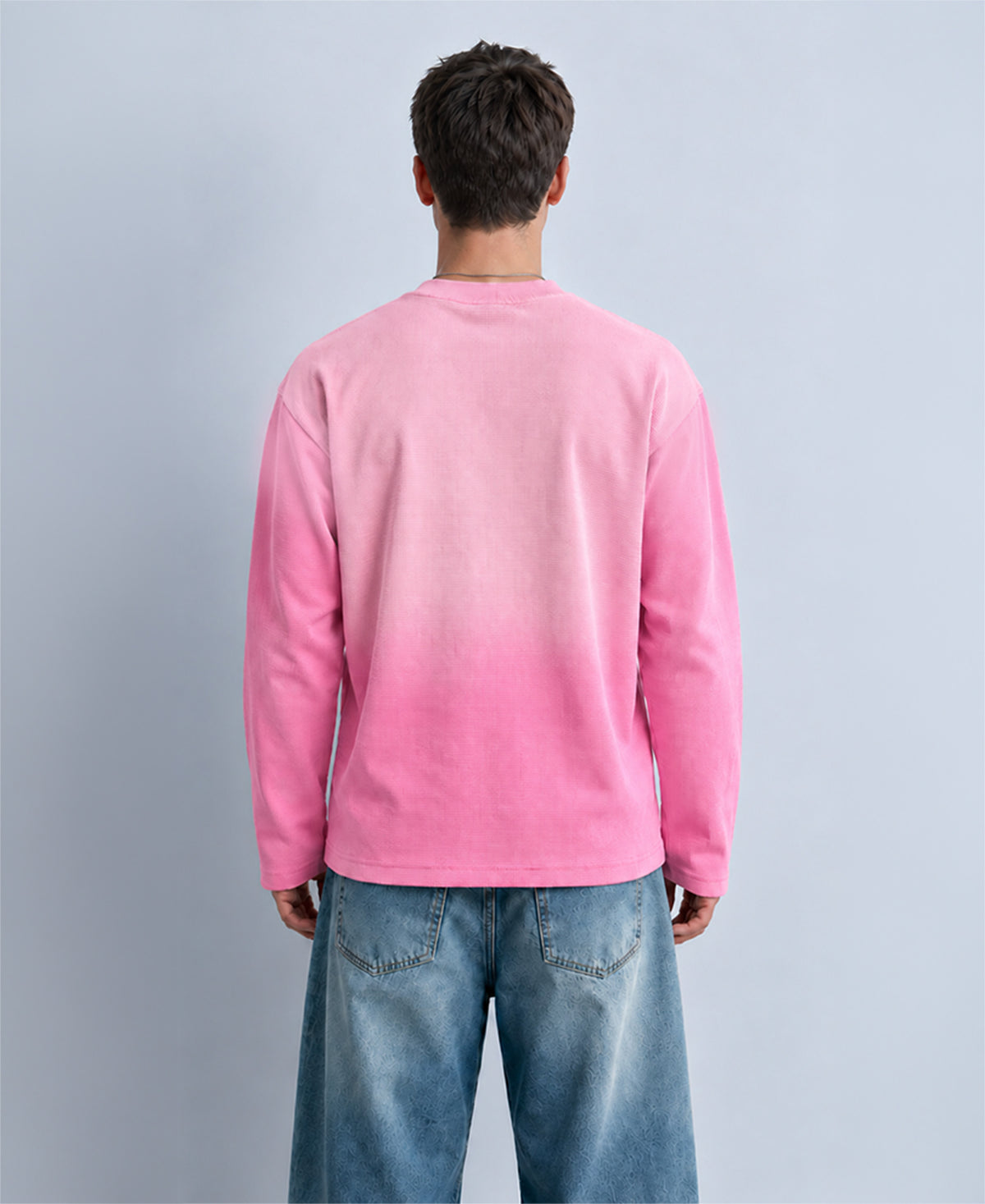 Pink Printed Structured T-Shirt