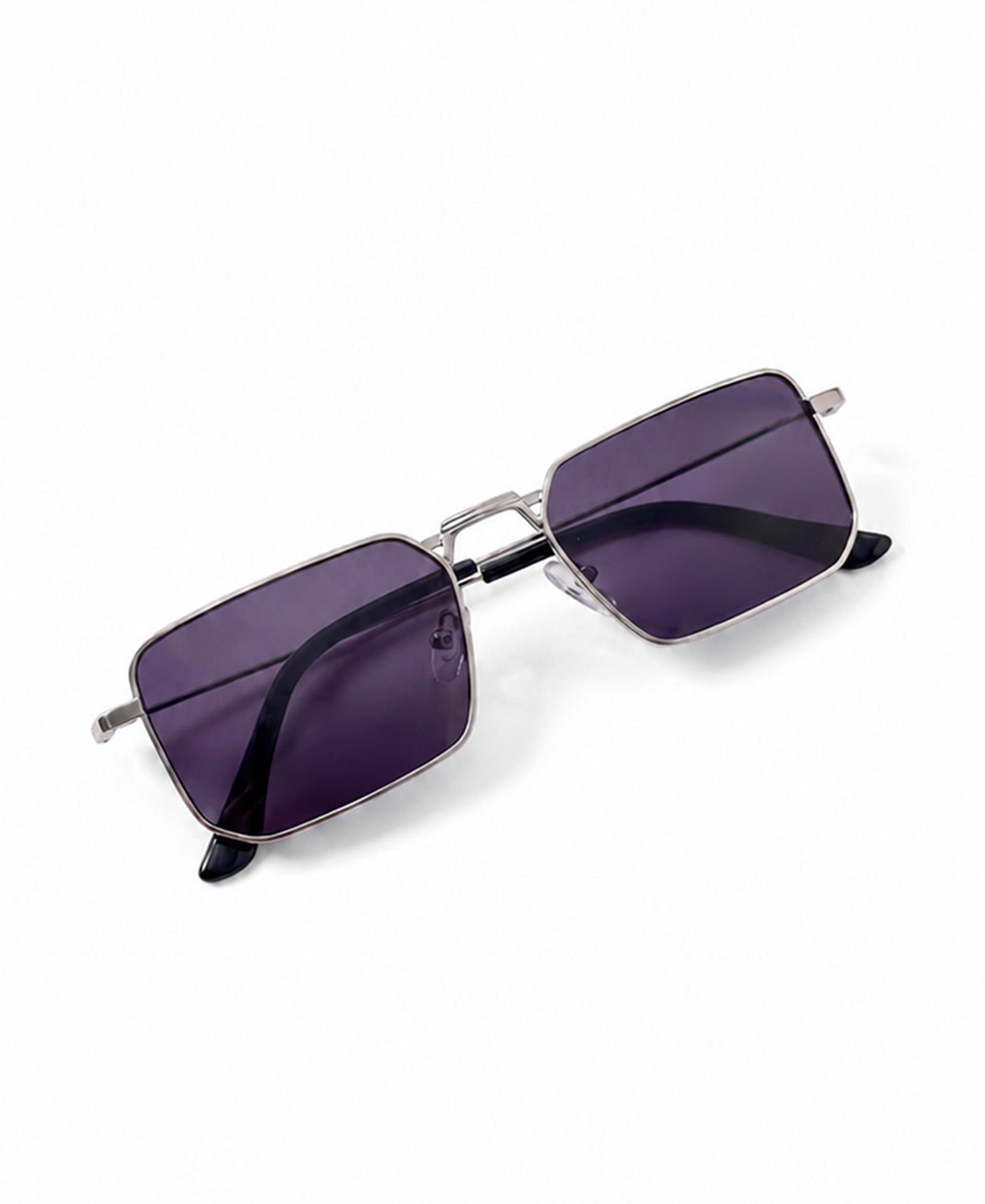 Gold Frame Rectangle Sunglasses