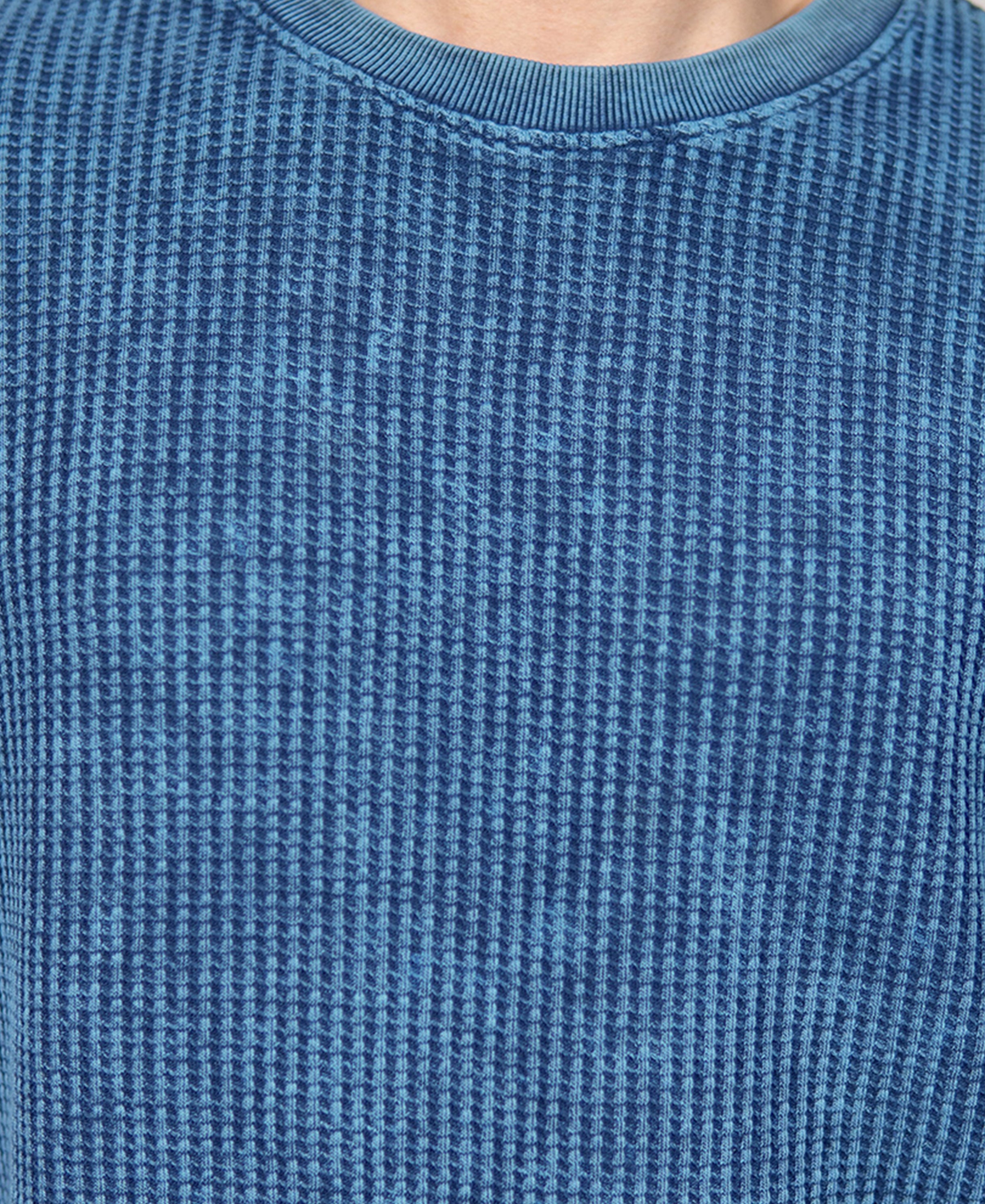 Blue Washed Structure T-Shirt