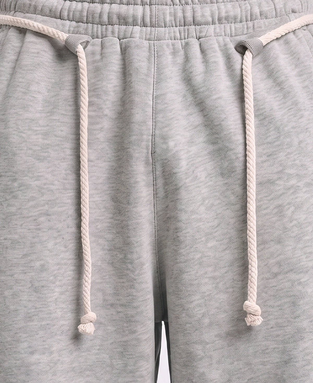 Grey Melange Panelled Baggy Trackpant