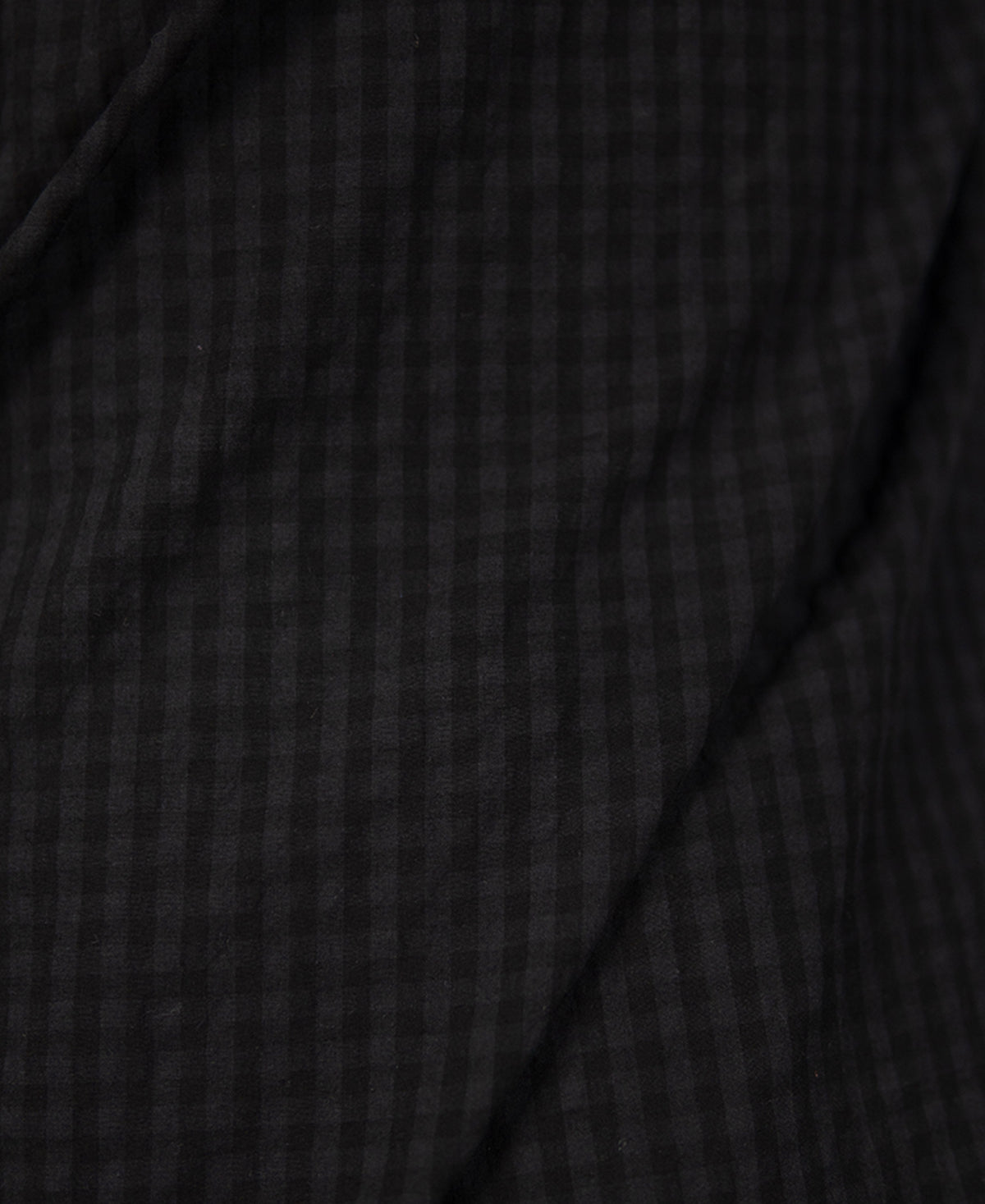 Black Seersucker Kurta Shirt