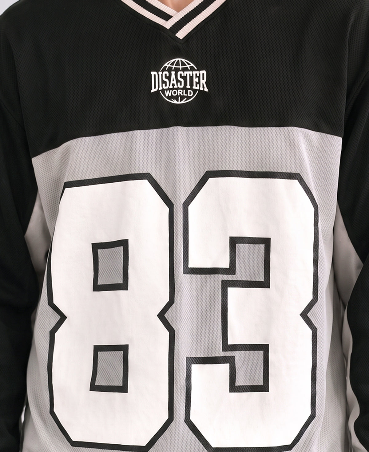 Grey & Black Printed T-Shirt