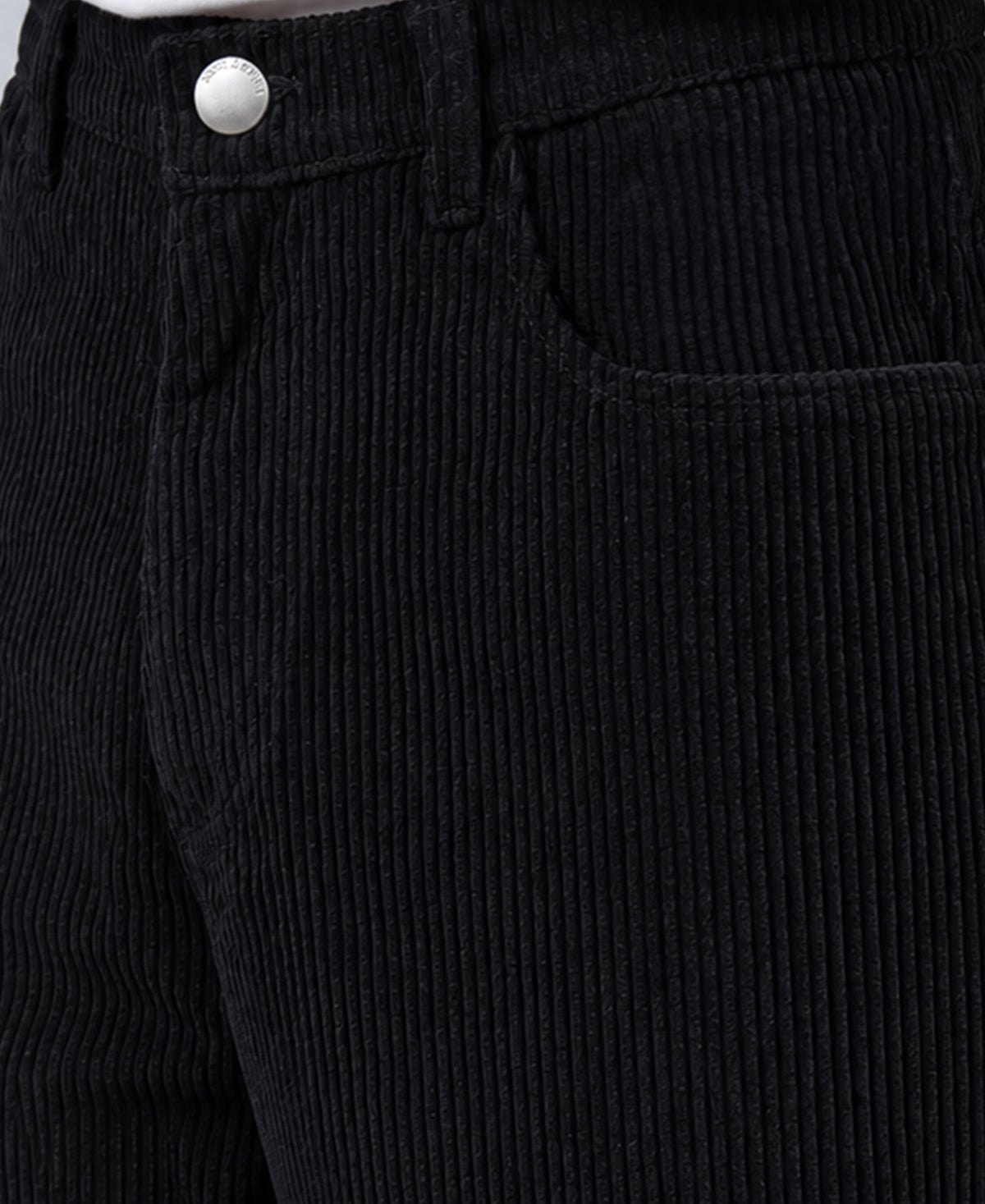 Black Corduroy Baggy Pants