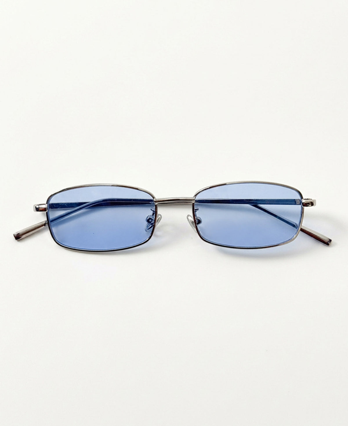 Silver Rectangular Sunglasses