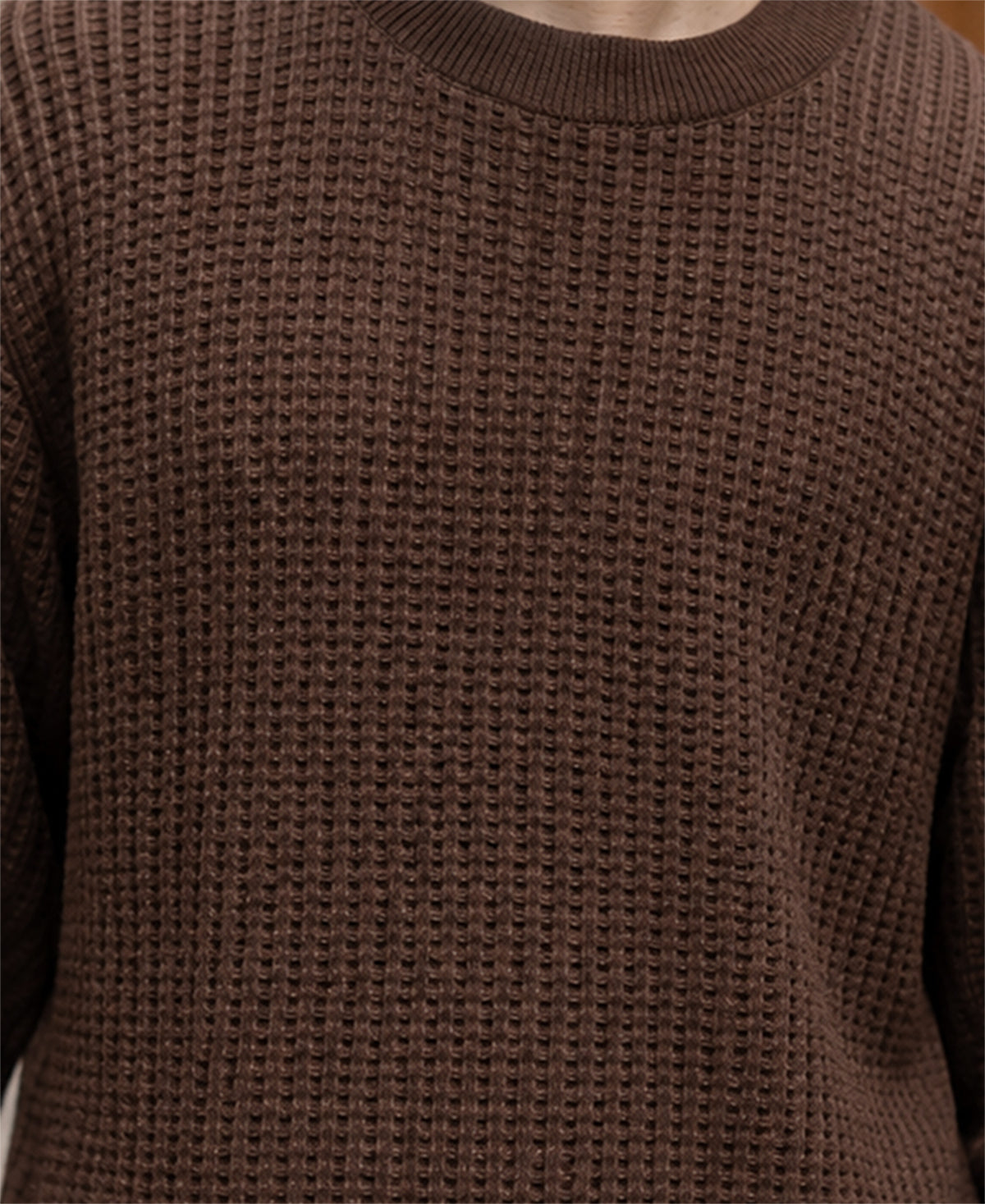 Brown Structured Sweater
