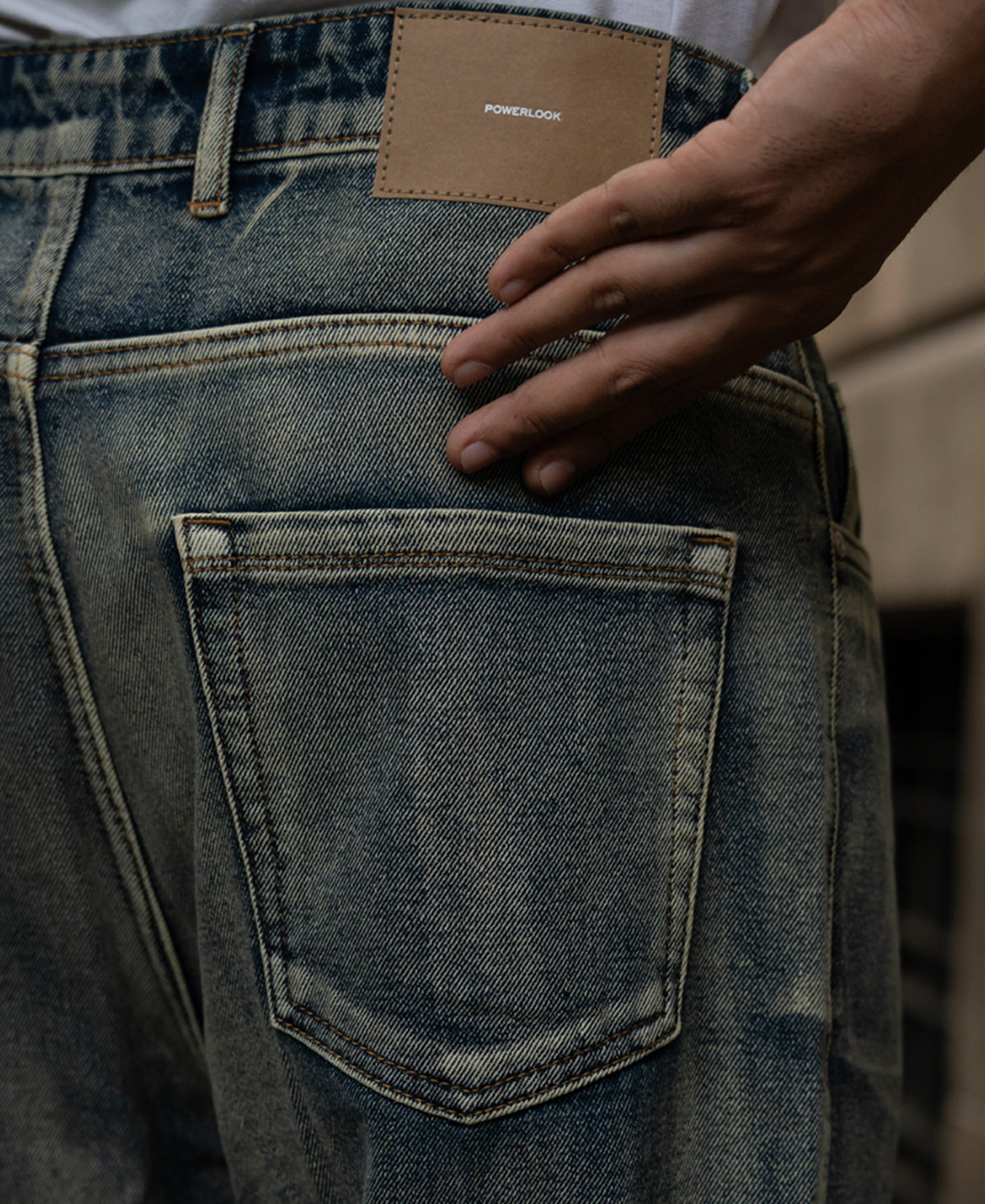 Blue Tinted Baggy Denim