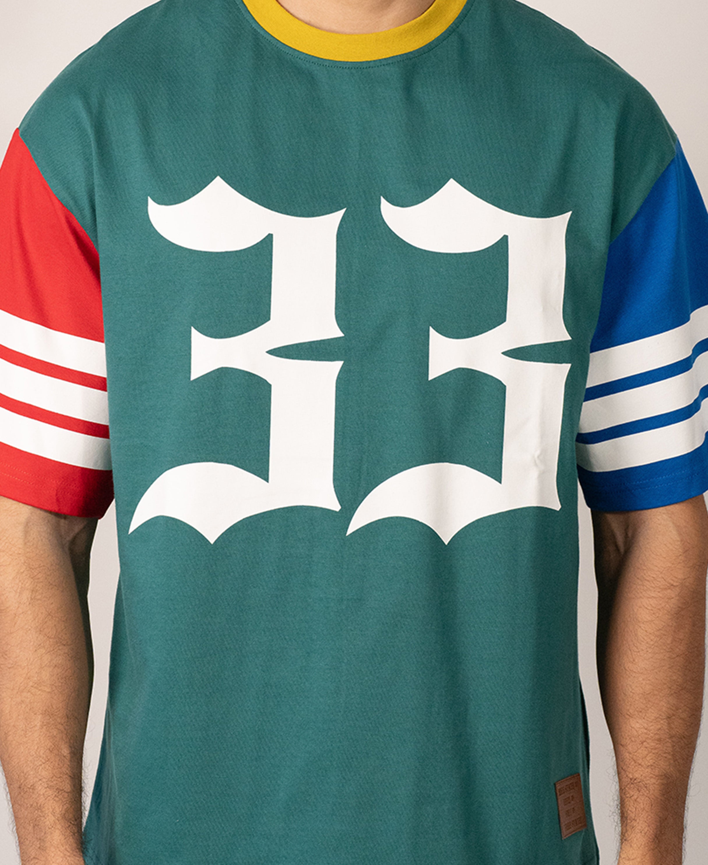 Colour Blocked Graphic T-Shirt
