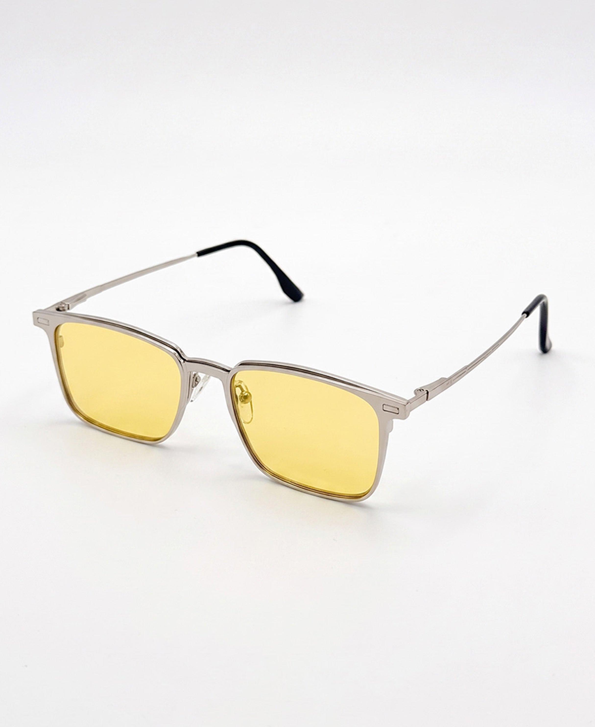 3-in-1 Magnetic Clip-On Multi Shades Polarized Rectangular Sunglasses