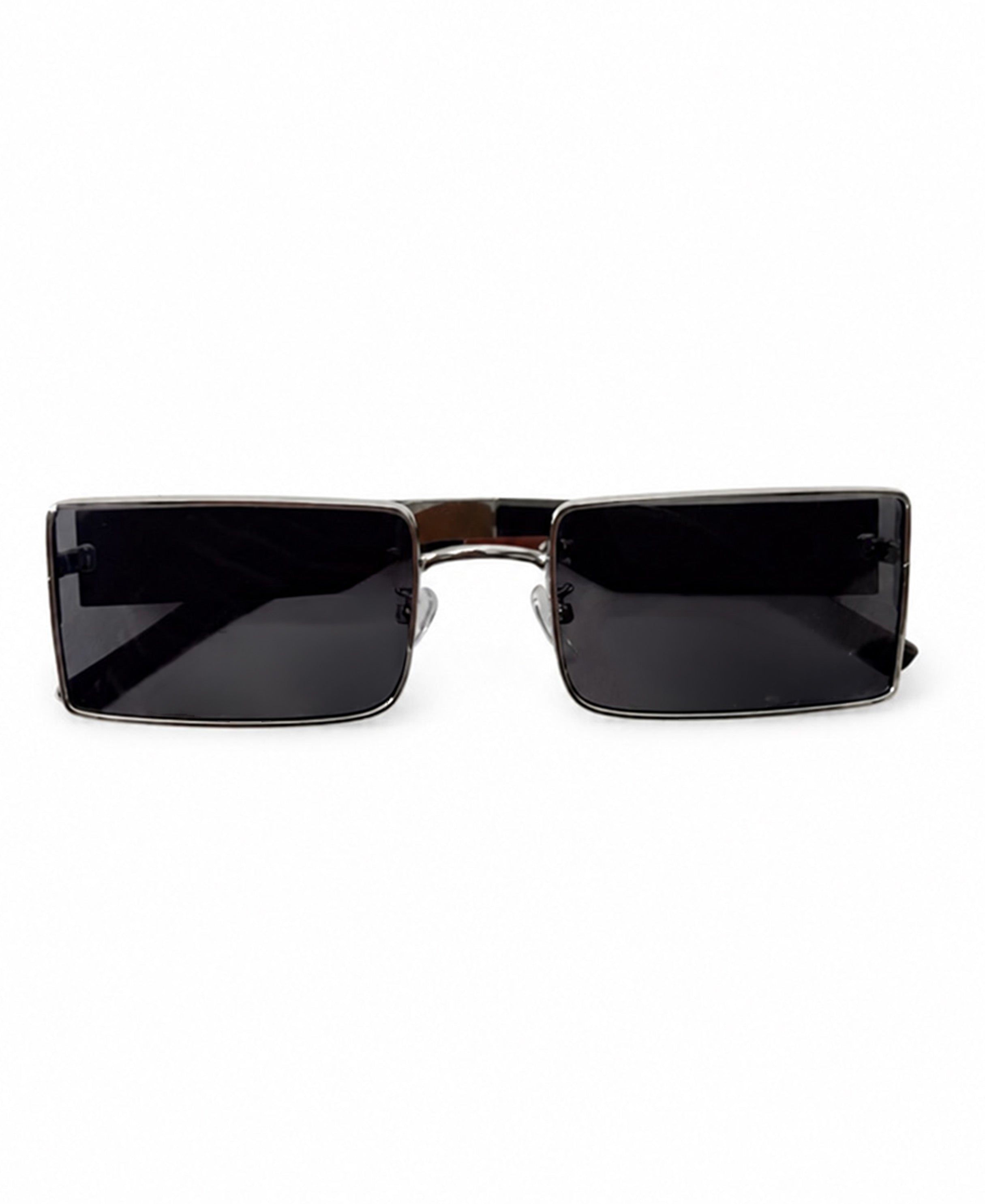 Silver Rectangle Sunglasses