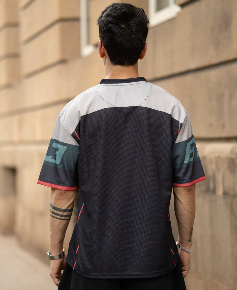 Grey Printed Jersey T-Shirt