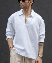 White Lightweight Structured Kurta Shirt.