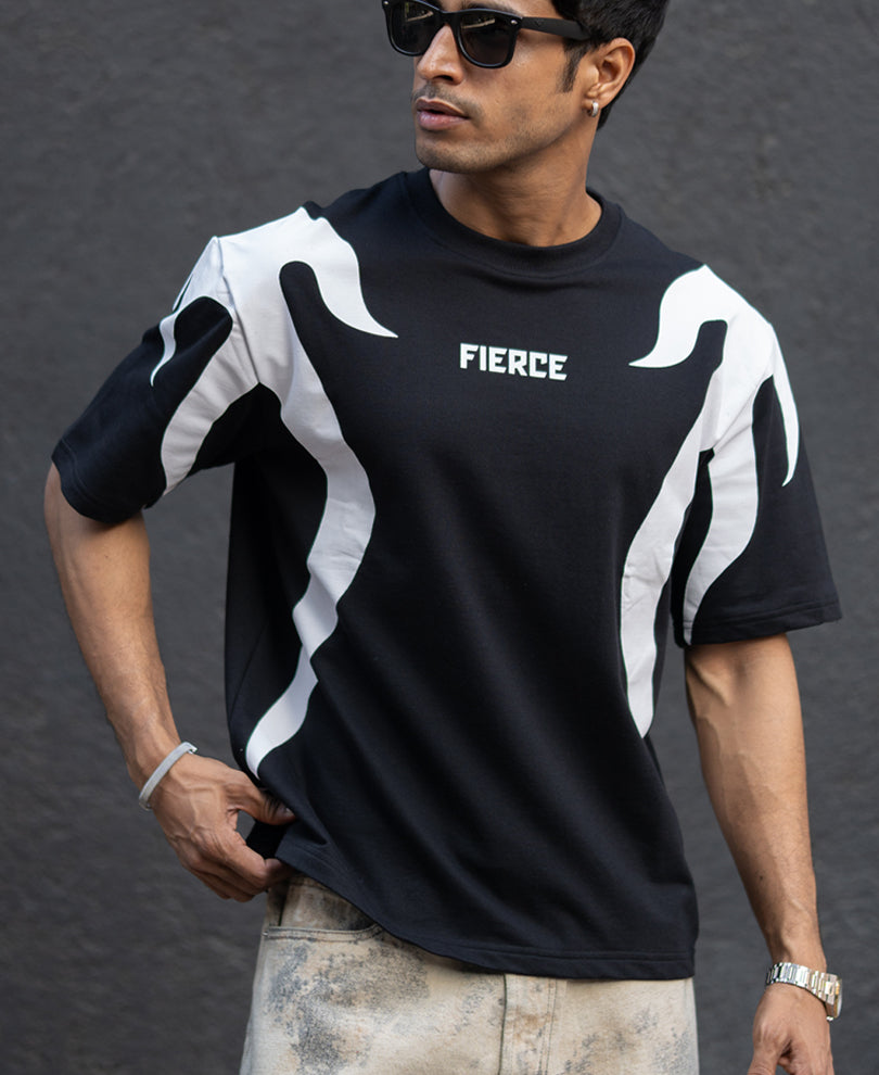 Black Graphic Oversized T-Shirt.