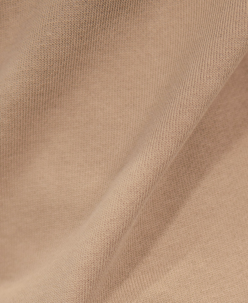Beige Embroidered T-Shirt 100% Cotton