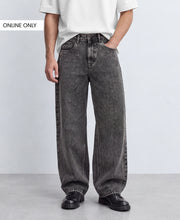 Charcoal Washed Baggy Jeans