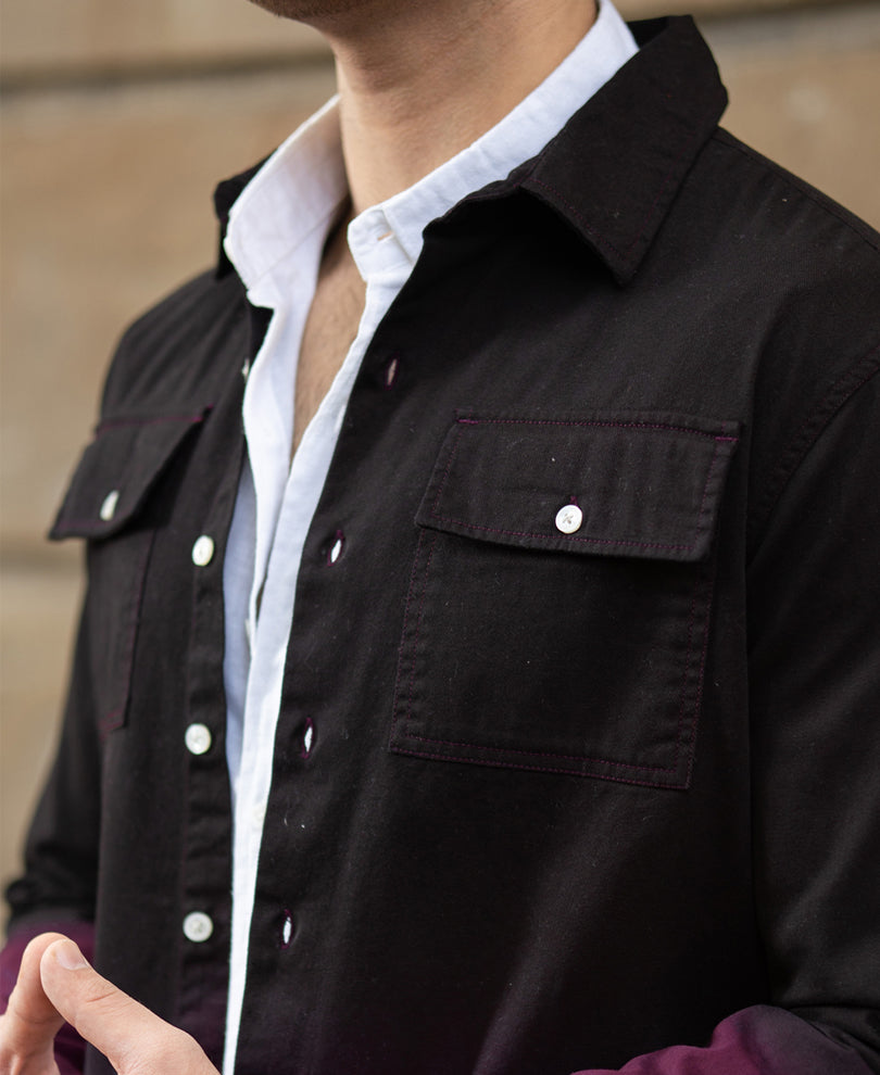 Dark Onion Ombre Cargo Shirt.