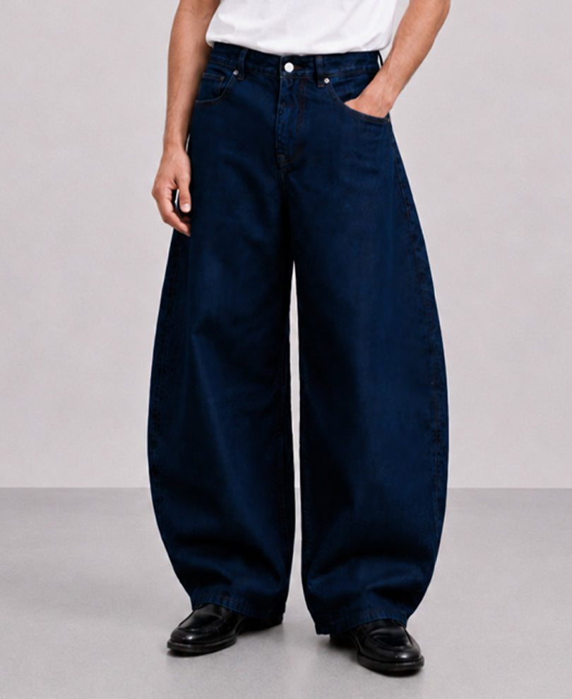Basic Raw Wash Barrel Fit Denim