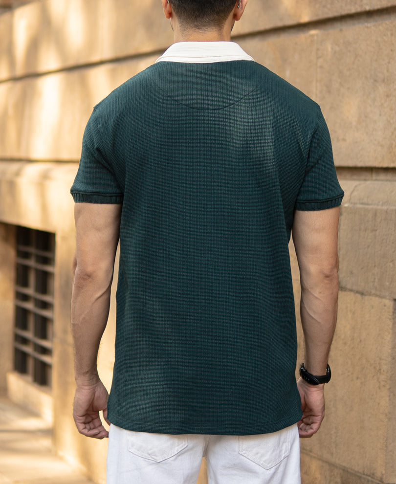 Pine Embroidered Polo T-Shirt.