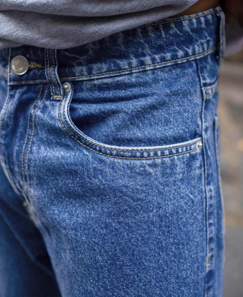 Blue Baggy Fit Jeans.