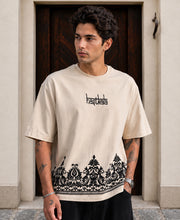 Cream Embroidered T-Shirt