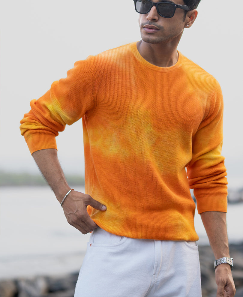 Orange Tie Dye T-Shirt.