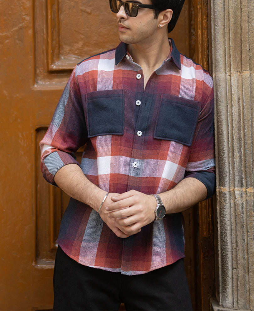 Multicolour Macro Checks Shirt.